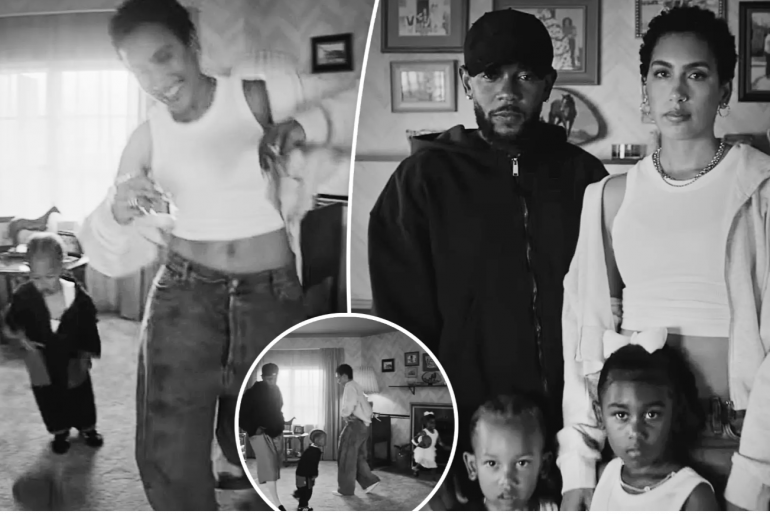 kendrick-lamar’s-fiancee,-whitney-alford,-and-kids-make-rare-appearance-in-‘not-like-us’-music-video.