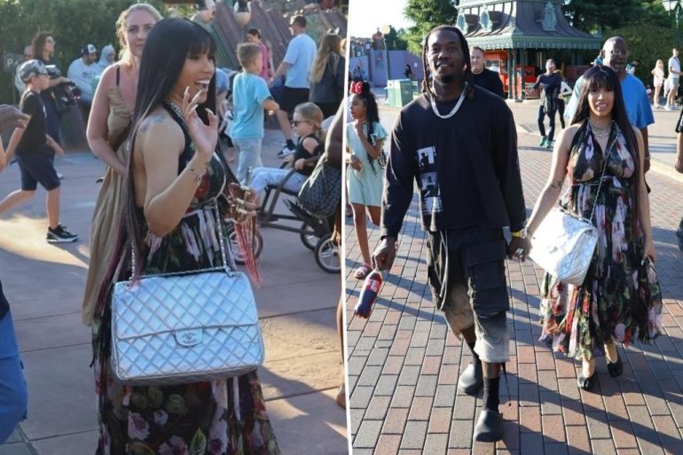 pregnant-looking-cardi-b-&-offset-at-disneyland-paris!